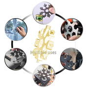90Tools 18 in 1 Stainless Steel Snowflake Multi-Tool with Keychain